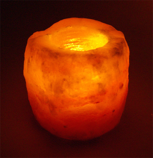 Natural Himalayan Salt Crystal Candleholder - XLarge